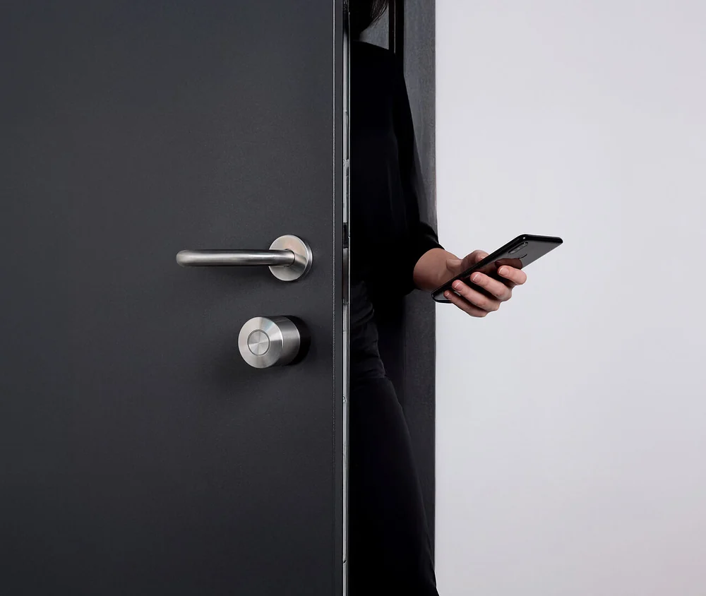 Nuki Smart Lock in everyday use on a front door